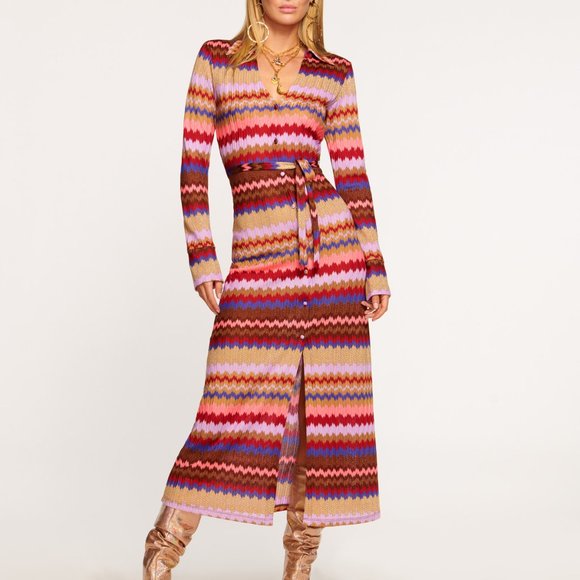 RAMY BROOK GALILEA CONVERTIBLE DRESS MULTI CHEVRON - Picture 5 of 5